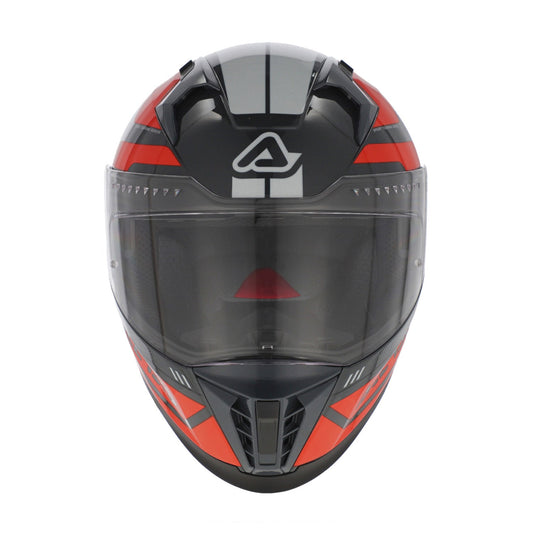 Acerbis X-Way Graphic Helmet Orange/Grey Gloss