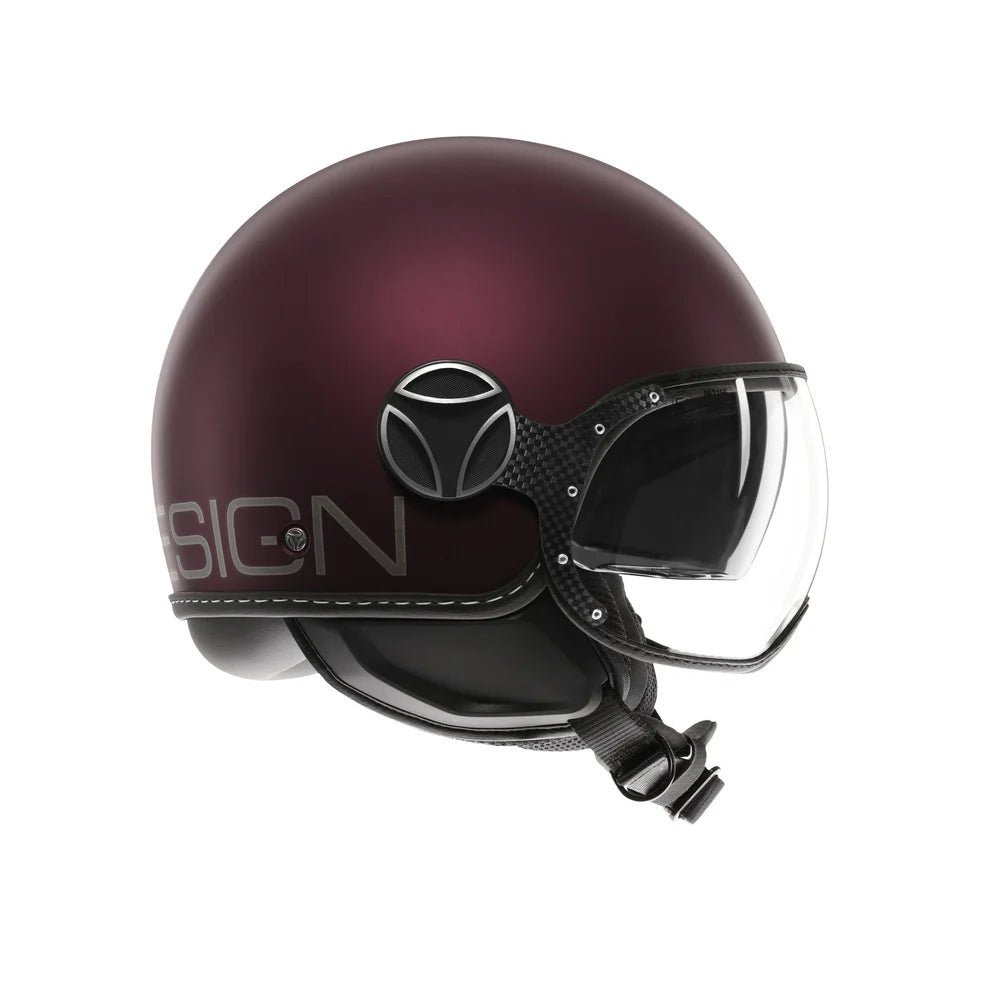 Casco moto jet FGTR EVO Mono E2206 blu primavera opaco / silver