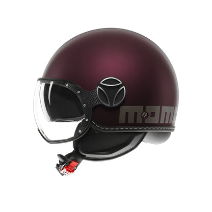 Casco moto jet FGTR EVO Mono E2206 blu primavera opaco / silver