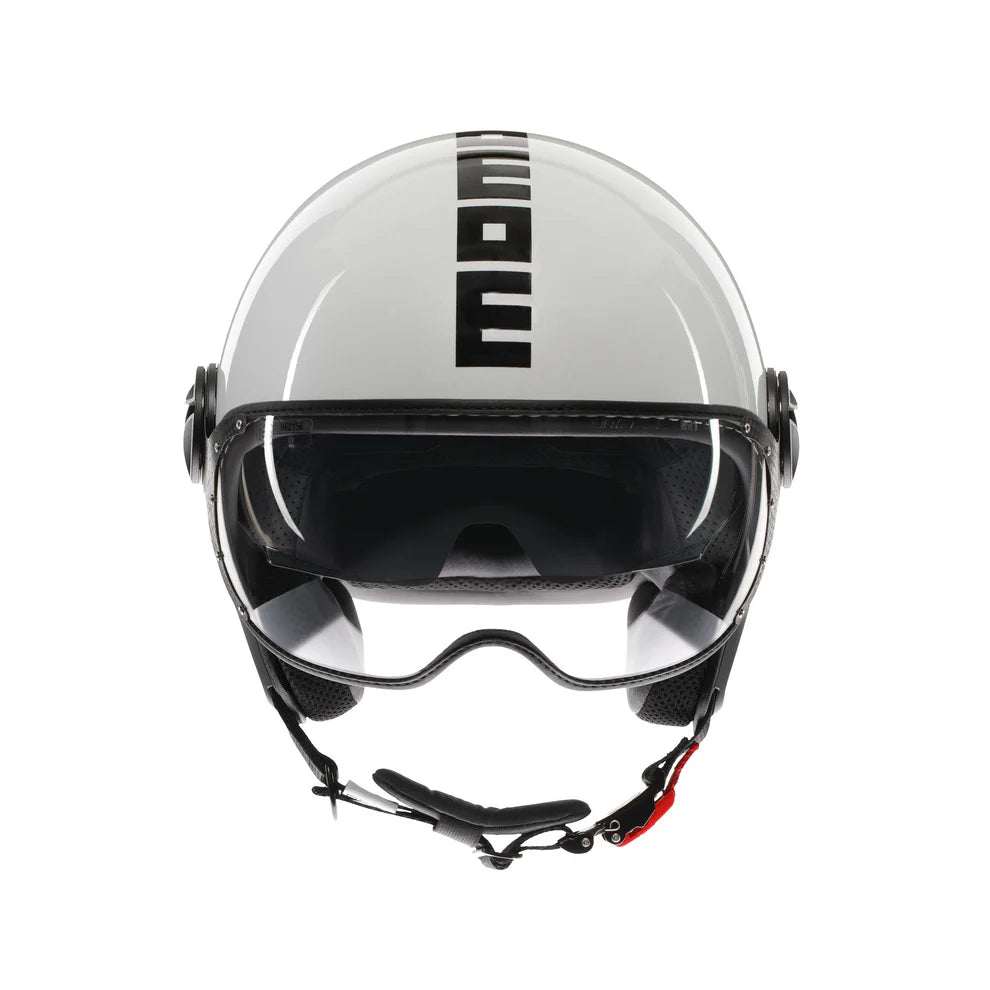 Casco moto jet FGTR EVO Mono E2206 blu primavera opaco / silver