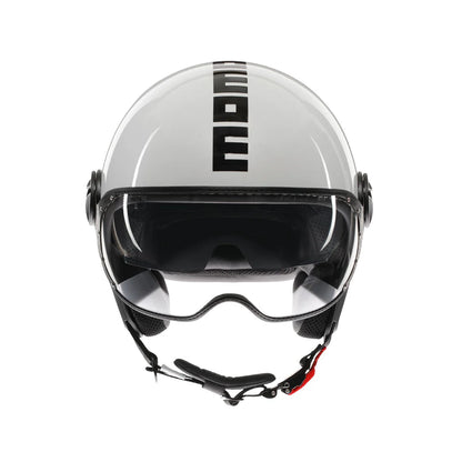 Casco moto jet FGTR EVO Mono E2206 blu primavera opaco / silver