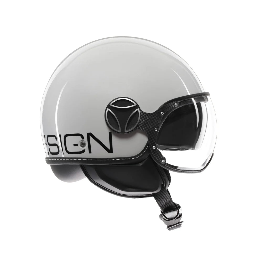 Casco moto jet FGTR EVO Mono E2206 blu primavera opaco / silver