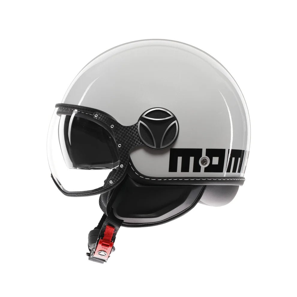 Casco moto jet FGTR EVO Mono E2206 blu primavera opaco / silver