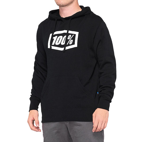 FELPA CON CAPPUCCIO 100% ESSENTIAL BLACK (TAGLIA XXL)