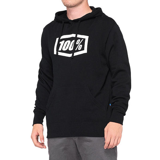 FELPA CON CAPPUCCIO 100% ESSENTIAL BLACK (TAGLIA XL)