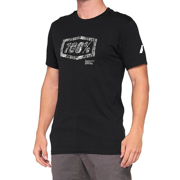 T-SHIRT 100% ESSENTIAL BLACK/SNAKE (TAGLIA S)