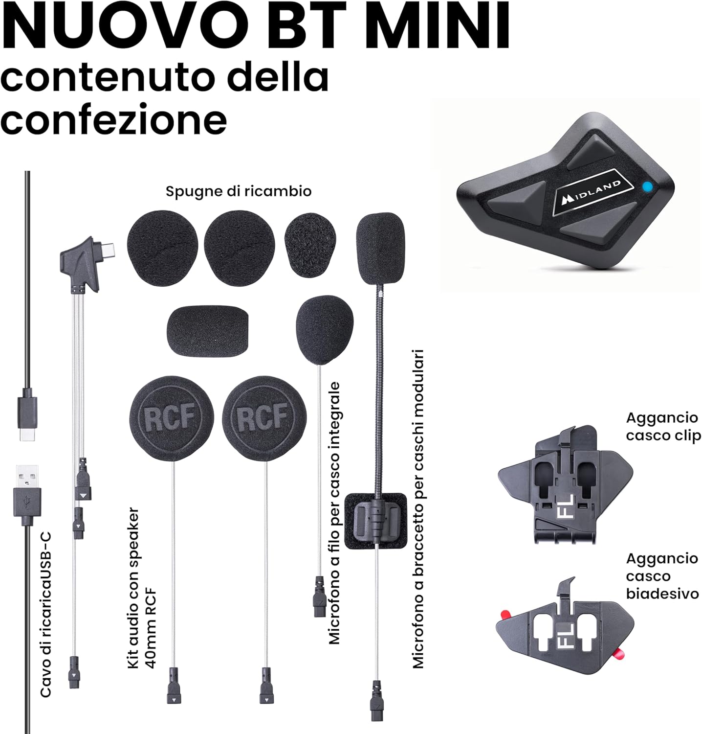 Midland BT Mini Twin Intercom interfono moto