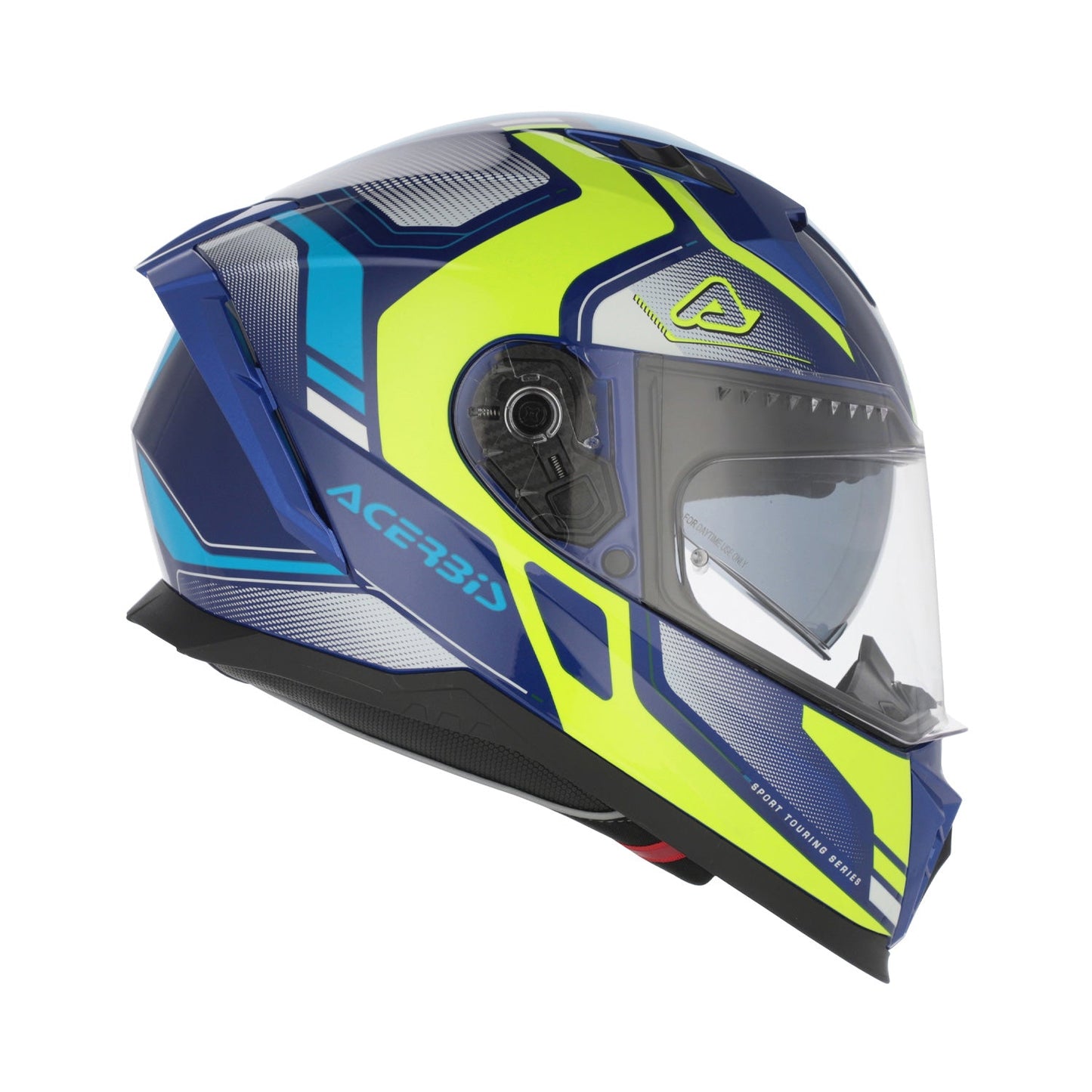 Acerbis X-Way Graphic Helmet Blue/Yellow Gloss