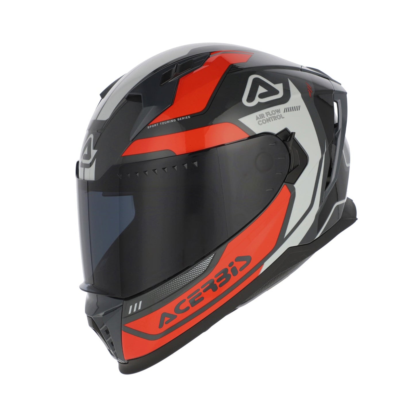 Acerbis X-Way Graphic Helmet Orange/Grey Gloss