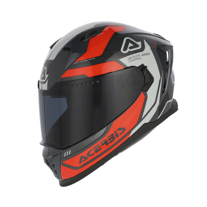 Acerbis X-Way Graphic Helmet Orange/Grey Gloss