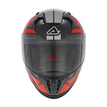 Acerbis X-Way Graphic Helmet Orange/Grey Gloss