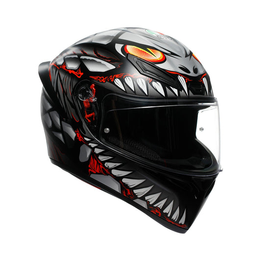 Agv K1 S E22.06 Helmet Lyzard Black/Grey/Red Matt