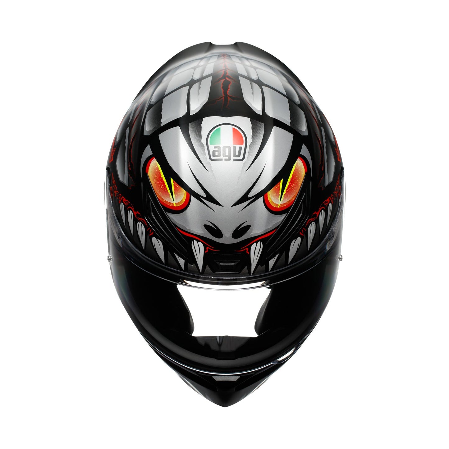 Agv K1 S E22.06 Helmet Lyzard Black/Grey/Red Matt