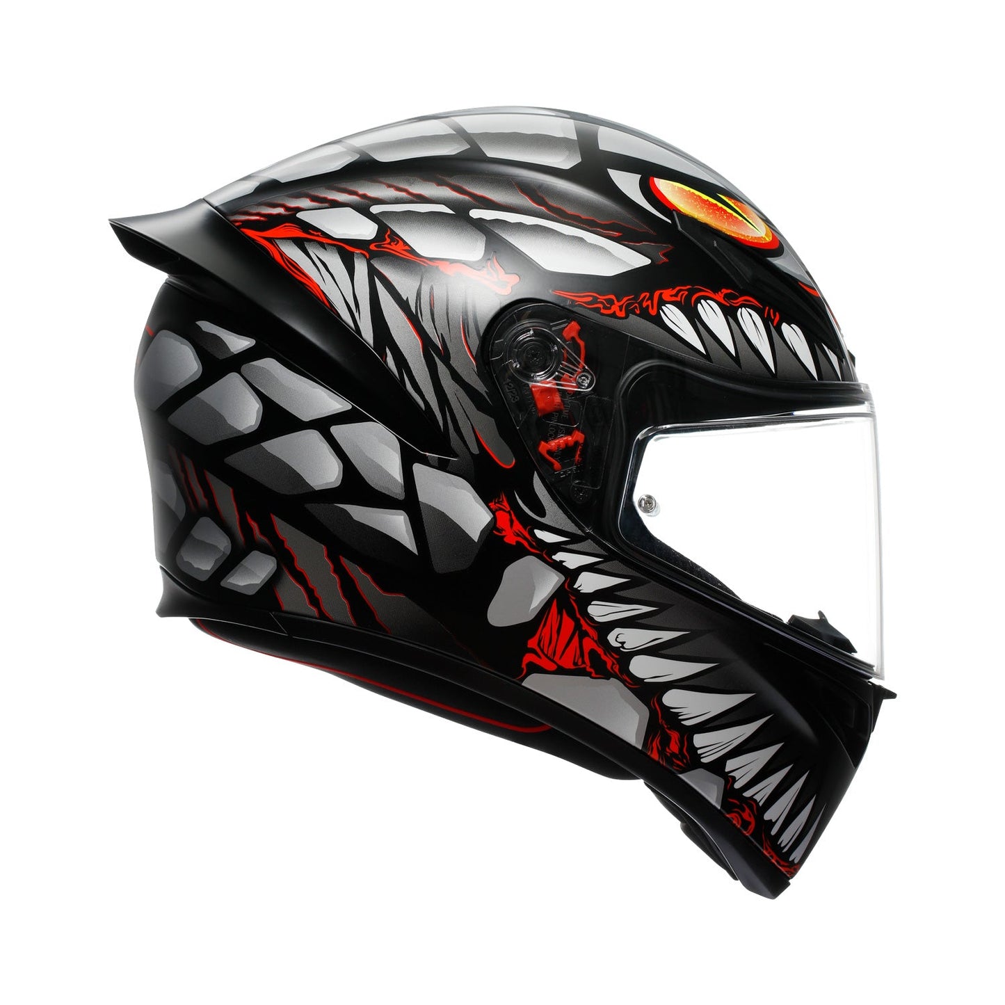 Agv K1 S E22.06 Helmet Lyzard Black/Grey/Red Matt