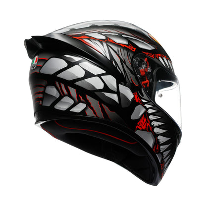 Agv K1 S E22.06 Helmet Lyzard Black/Grey/Red Matt