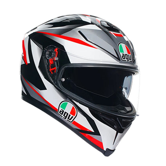 Agv K5 S E22.05 Helmet Multi MPLK - Plasma White/Black/Red Gloss