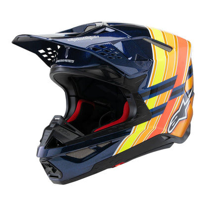 Alpinestars Supertech M10 Helmet TLD Edition 25 Dark Blue/Orange/Yellow Fluo/Red Gloss