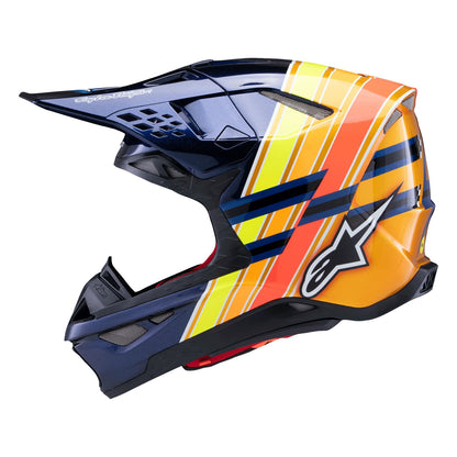 Alpinestars Supertech M10 Helmet TLD Edition 25 Dark Blue/Orange/Yellow Fluo/Red Gloss