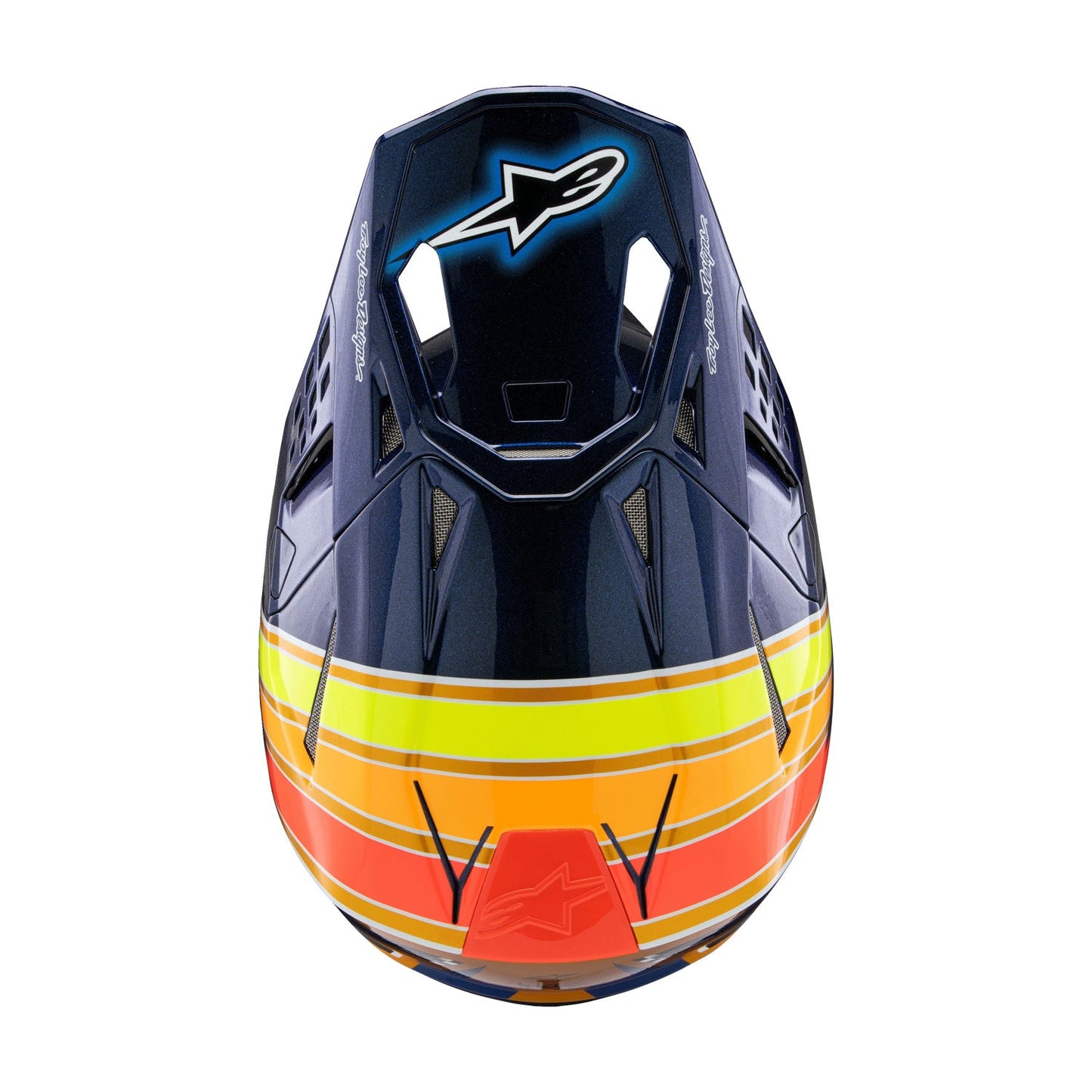 Alpinestars Supertech M10 Helmet TLD Edition 25 Dark Blue/Orange/Yellow Fluo/Red Gloss