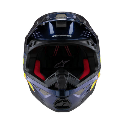 Alpinestars Supertech M10 Helmet TLD Edition 25 Dark Blue/Orange/Yellow Fluo/Red Gloss