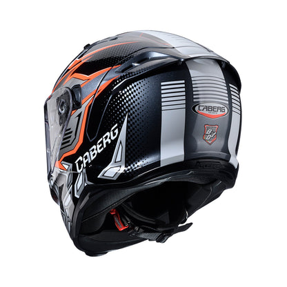 Caberg Avalon X Helmet Gurkha Black/Grey/Orange Fluo Gloss