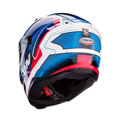 Caberg Avalon X Helmet Optic White/Blue/Red Gloss
