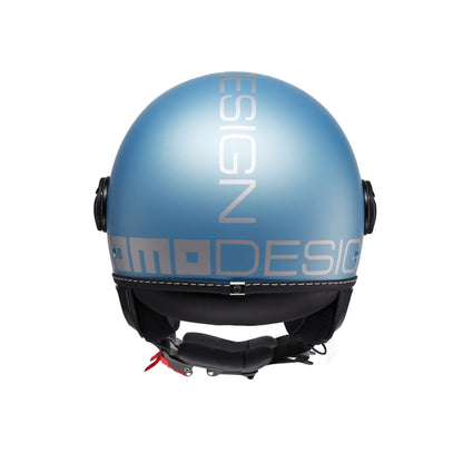 Casco moto jet FGTR EVO Mono E2206 blu primavera opaco / silver