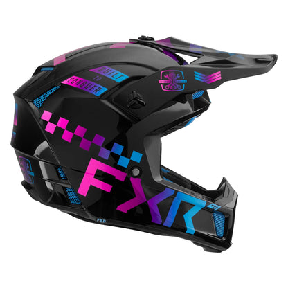 FXR Clutch Helmet Gladiator Candy Blue/Pink Matt