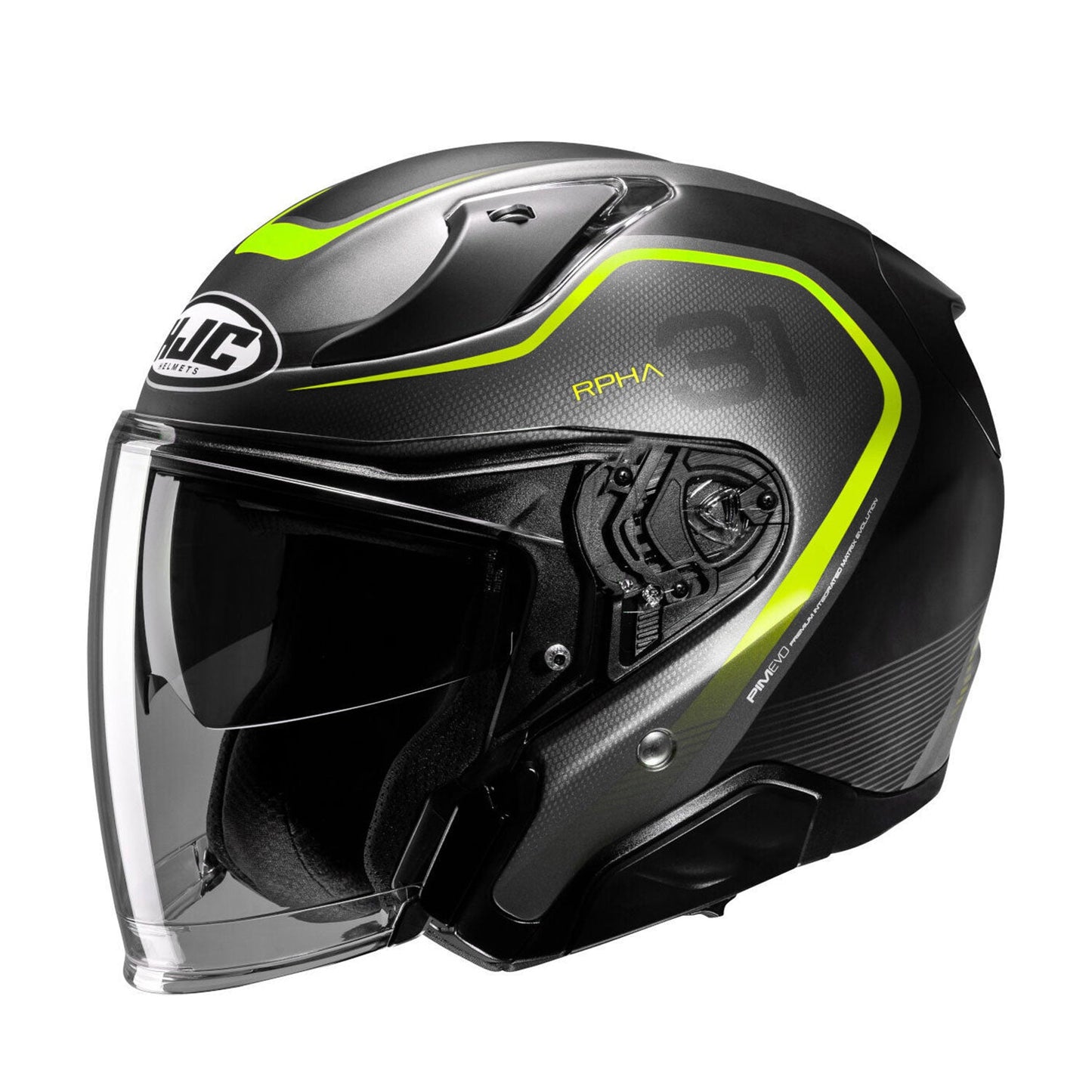 HJC Rpha31 Helmet Kouv MC3HSF Black/Grey/Yellow Fluo Matt