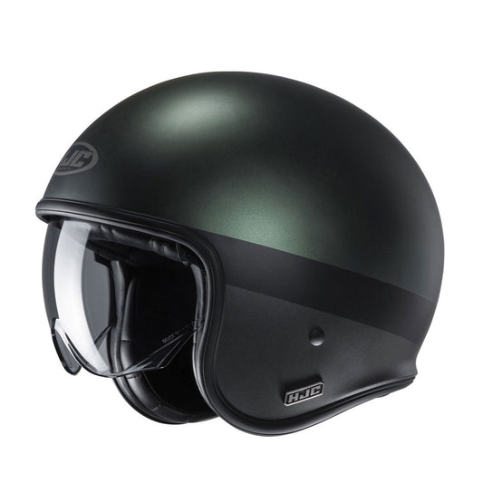 HJC V30 Helmet Perot MC4SF Green/Black Matt