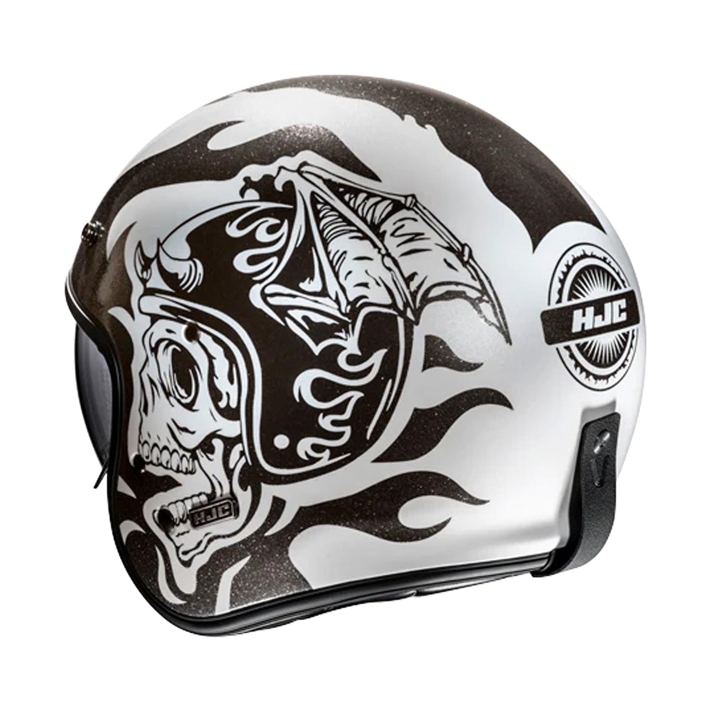 HJC V31 Helmet Flame MC5 Black/Silver Gloss