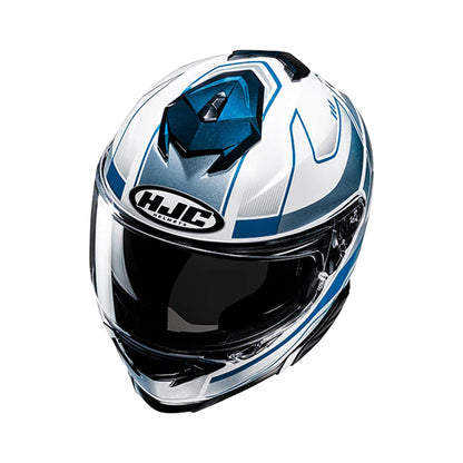 HJC i71 Helmet Iorix MC2 White/Grey/Blue Gloss