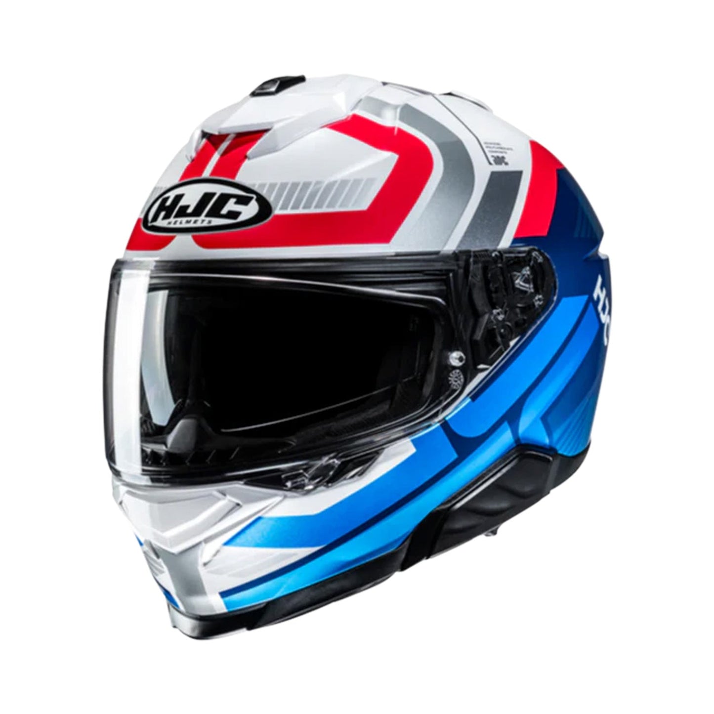 HJC i71 Helmet Viz MC21 White/Red/Blue Gloss