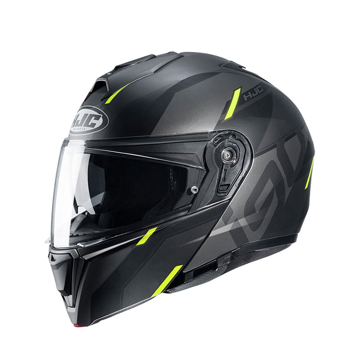 HJC i90 Helmet Aventa MC4HSF Black/Grey/Yellow Fluo Matt