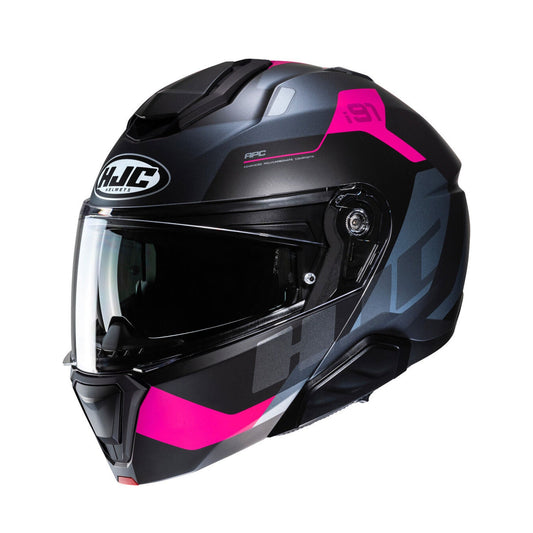 HJC i91 Helmet Carst MC8SF Black/Pink Matt