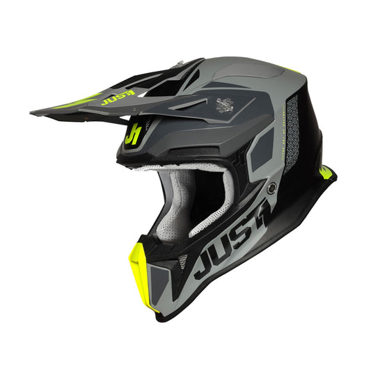 Just1 J18 Pulsar Fluo Yellow Grey Black Matt