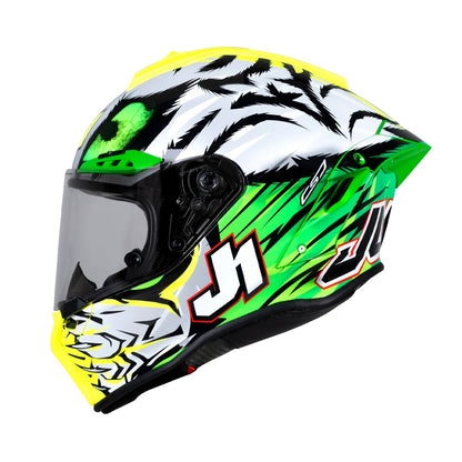 Just1 J-Gpr 22.06 Bassani Replica Carbon Green/Yellow Fluo Gloss