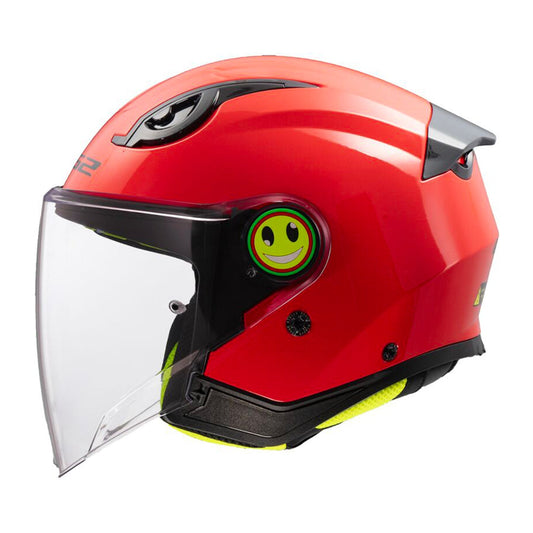 LS2 Funny II Junior Helmet Solid Red Gloss