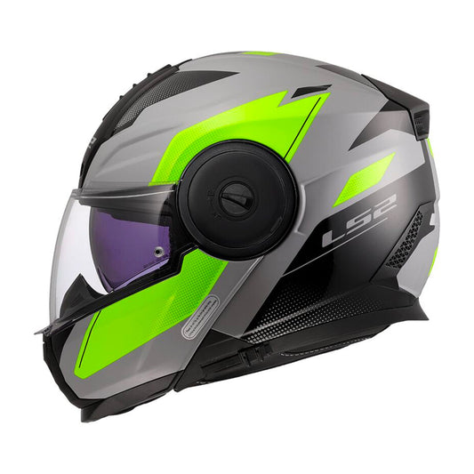 LS2 Scope II Helmet Duria Grey/Yellow Fluo Gloss