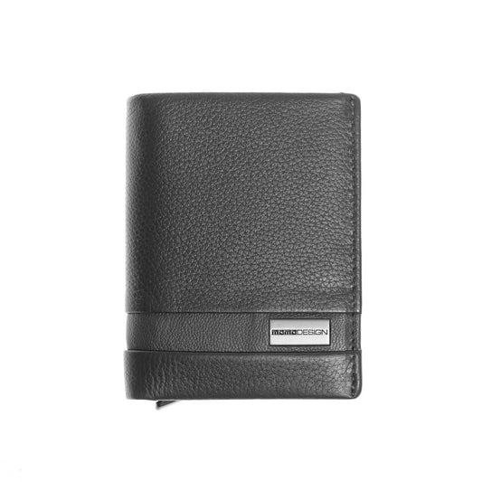 Momodesign portacarte Dollaro in vera pelle nera