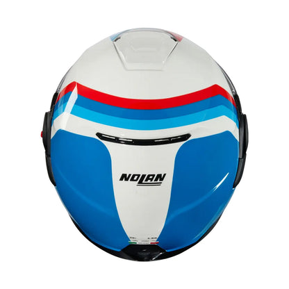 Nolan N120-1 Helmet Lineo 347 White/Blue/Red Gloss
