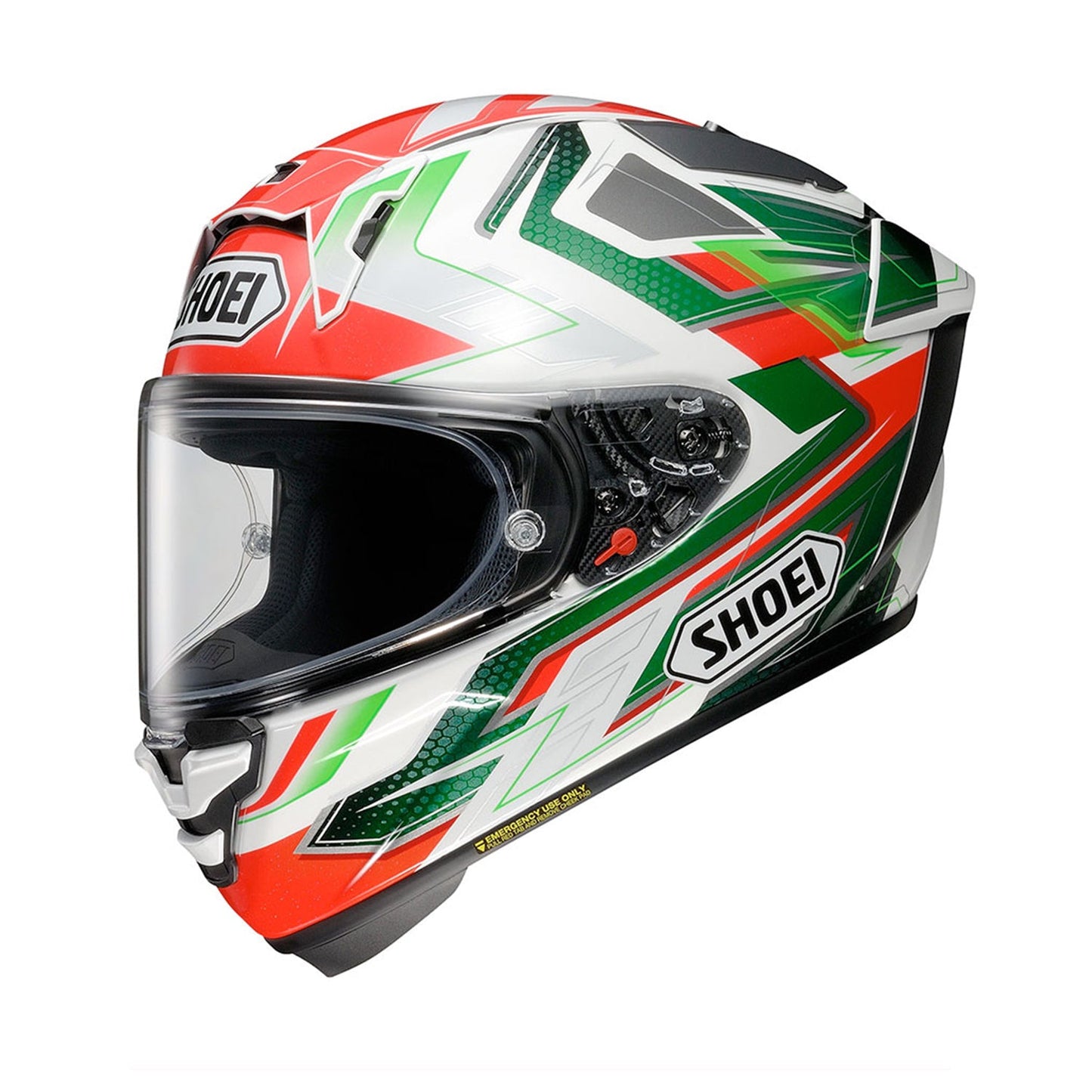 Shoei X-SPR Pro Helmet Escalate TC-4 Green/Red Gloss