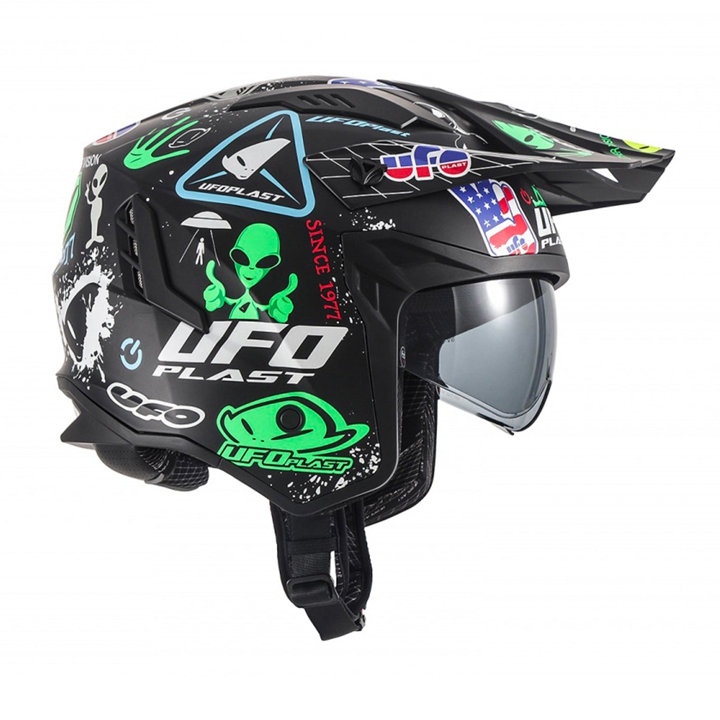UFO Sheratan Cross Jet Helmet Legendary Edition Matt