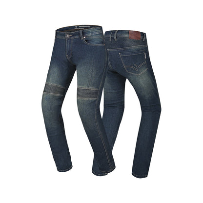 R-TECH VALENCIA PANTALONI DE DONNA DENIM JEANS BLU VINTAGE SPRAY
